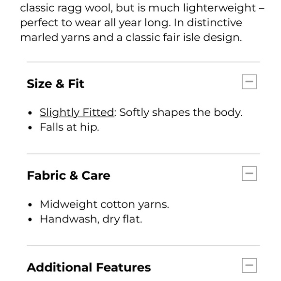 LL Bean 100% Cotton Navy Fair Isle Pattern Sweater Medium Womens Crewnec - Picture 8 of 8